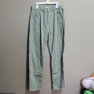 Zara Stylish Green Denium Pants Size 4